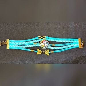 Blue Multi-Wrap watch